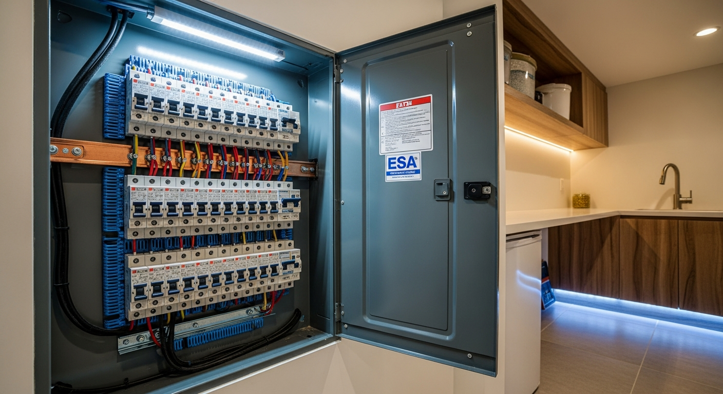 Professional electrical panel upgrade & installation project completed by RenoHouse in Georgetown — quality workmanship guaranteed