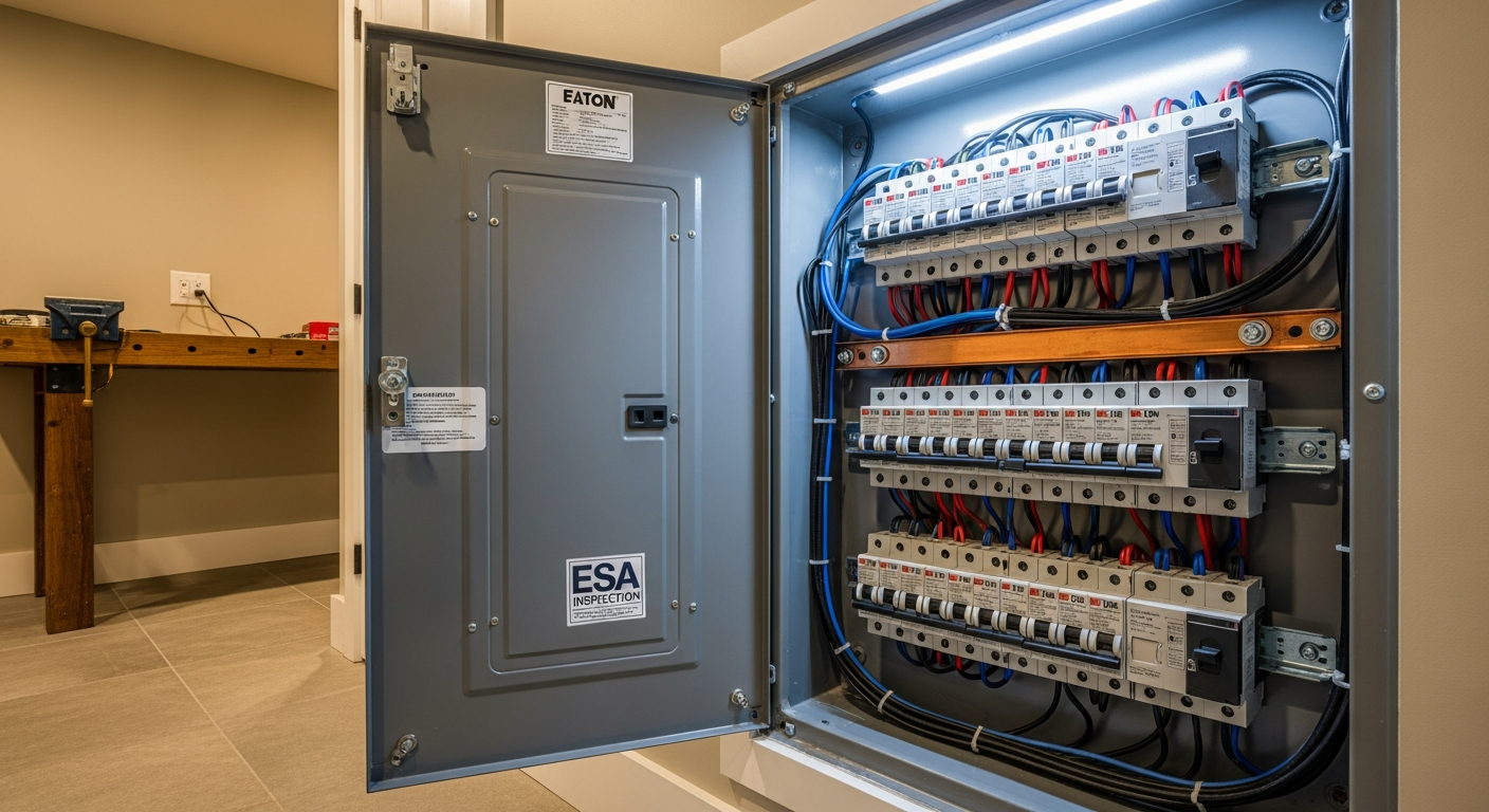 Recent Mississauga-area electrical panel upgrade & installation project โ professional finish detail
