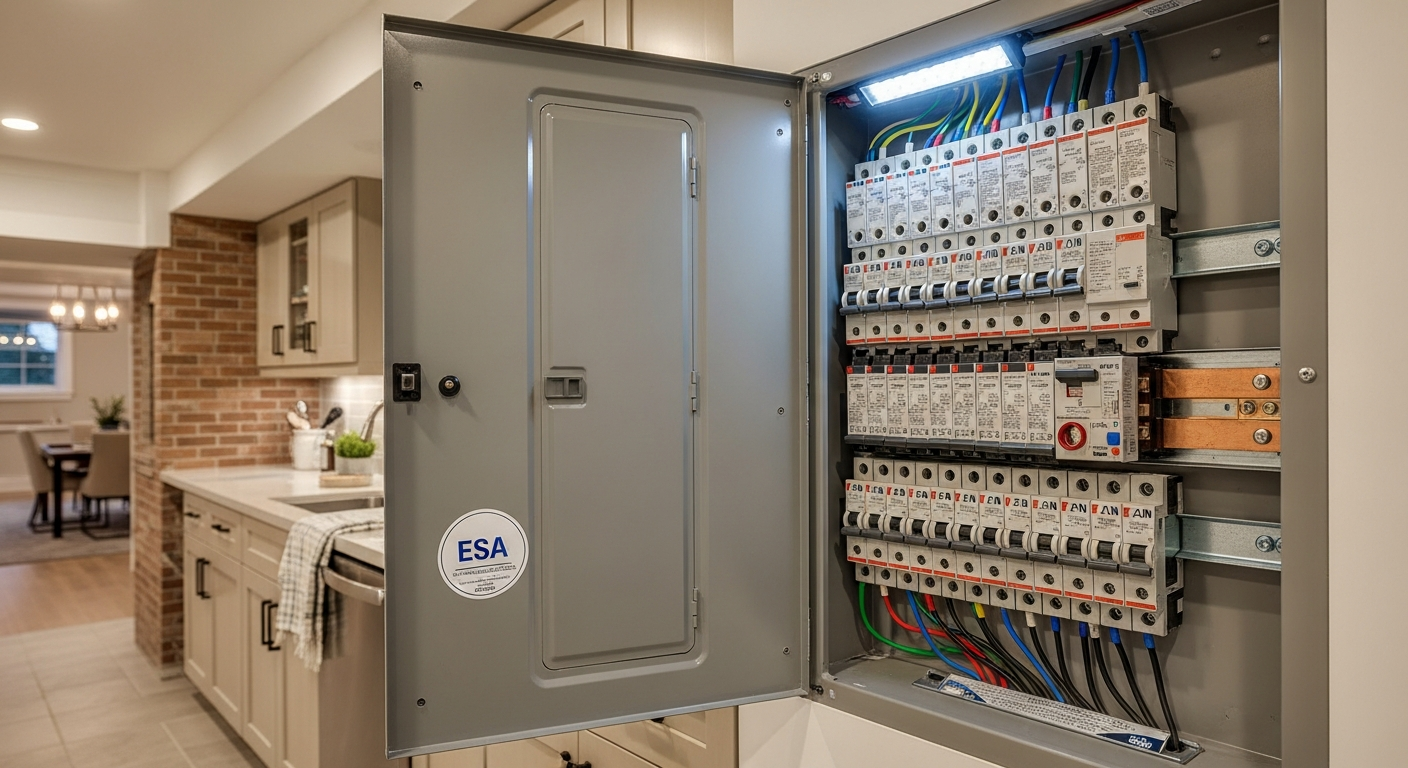 Recent Whitby-area electrical panel upgrade & installation project โ professional finish detail