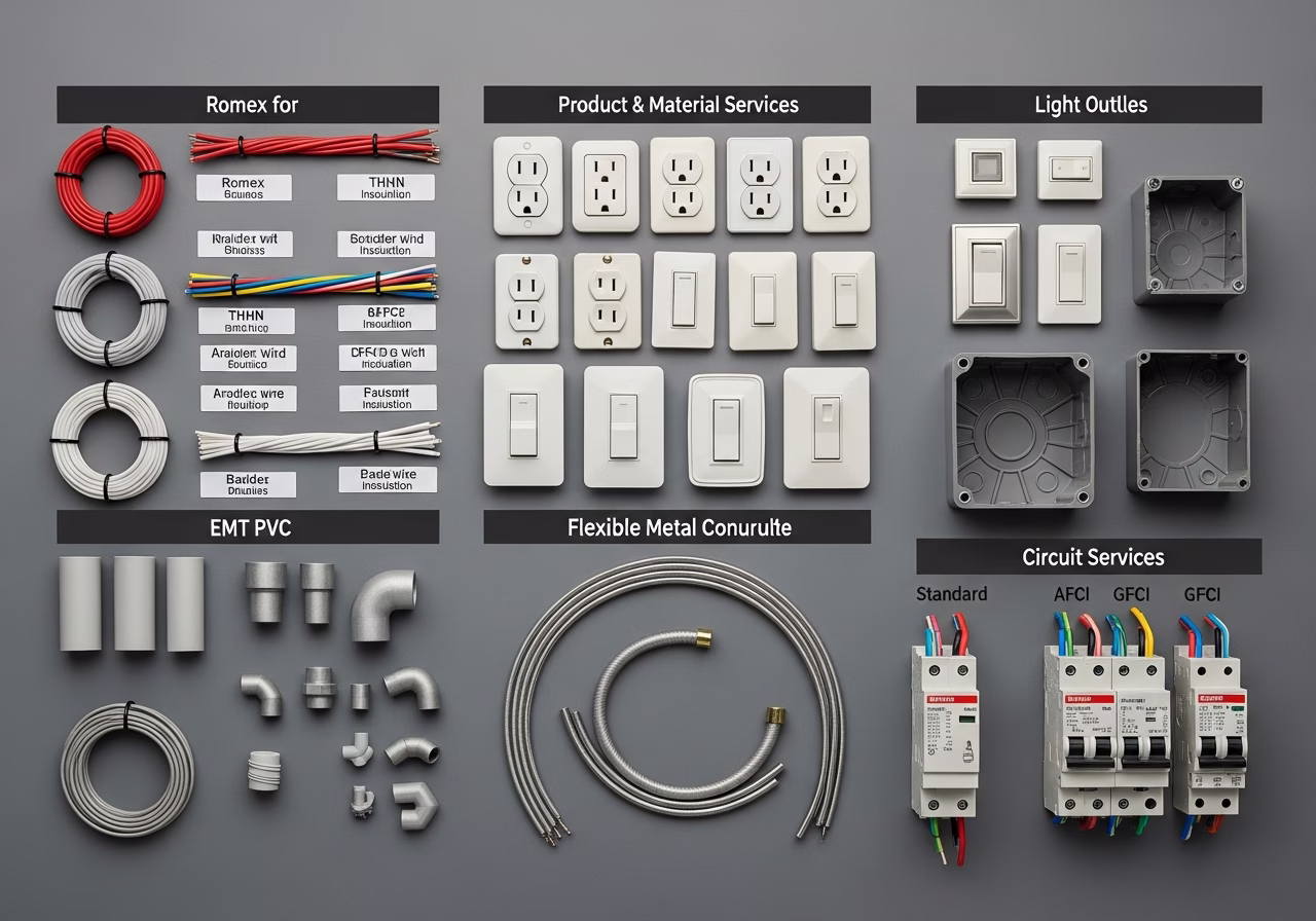 Brand and material comparison for electrical services in Toronto