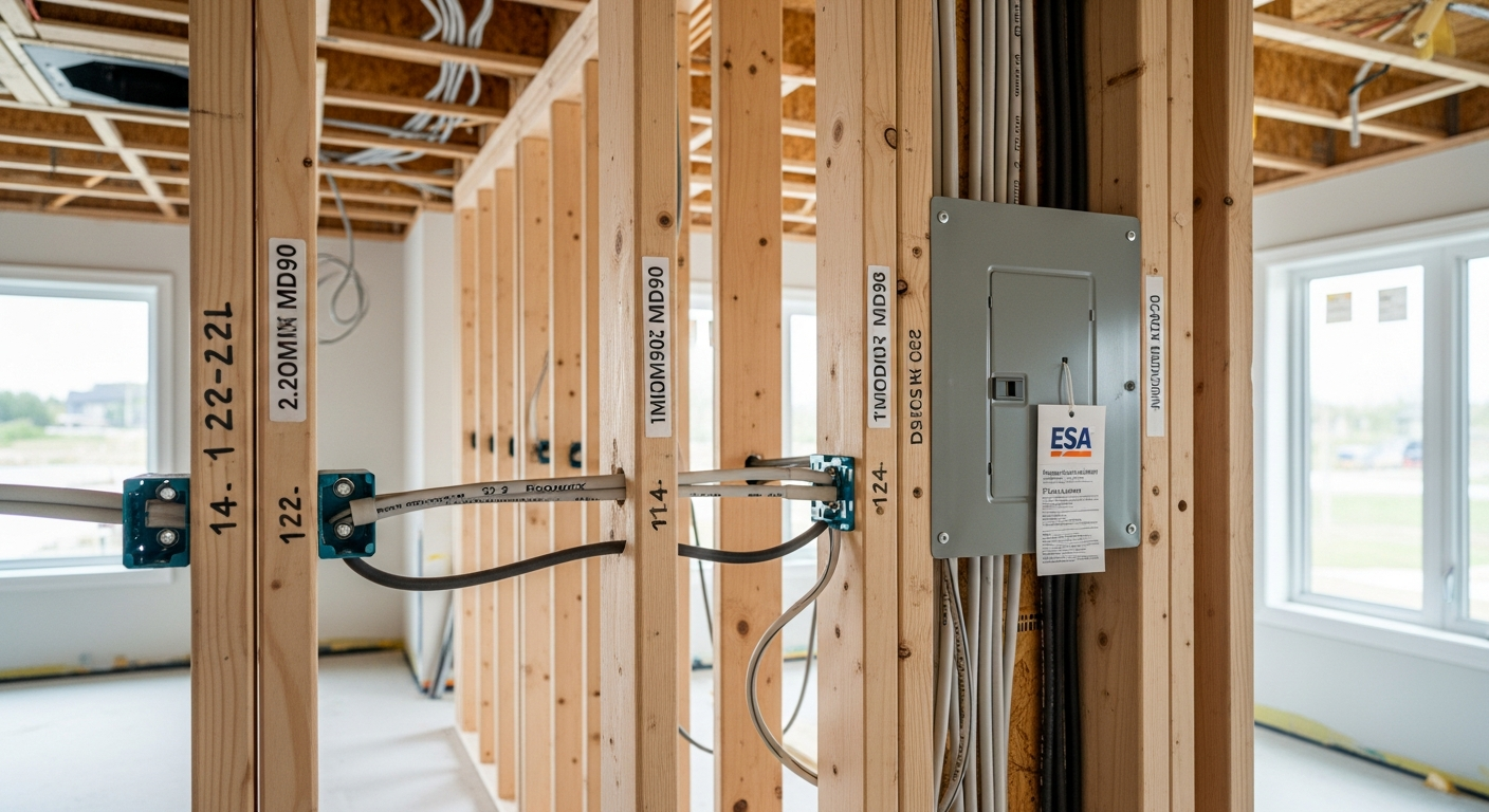 Final result of a electrical wiring & rewiring project at a Aurora residence