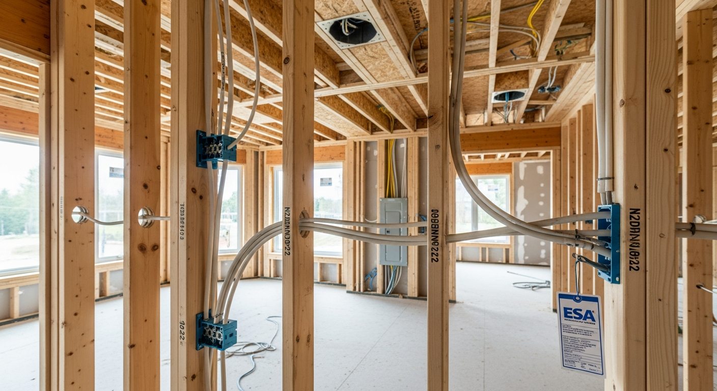 Final result of a electrical wiring & rewiring project at a East Gwillimbury residence