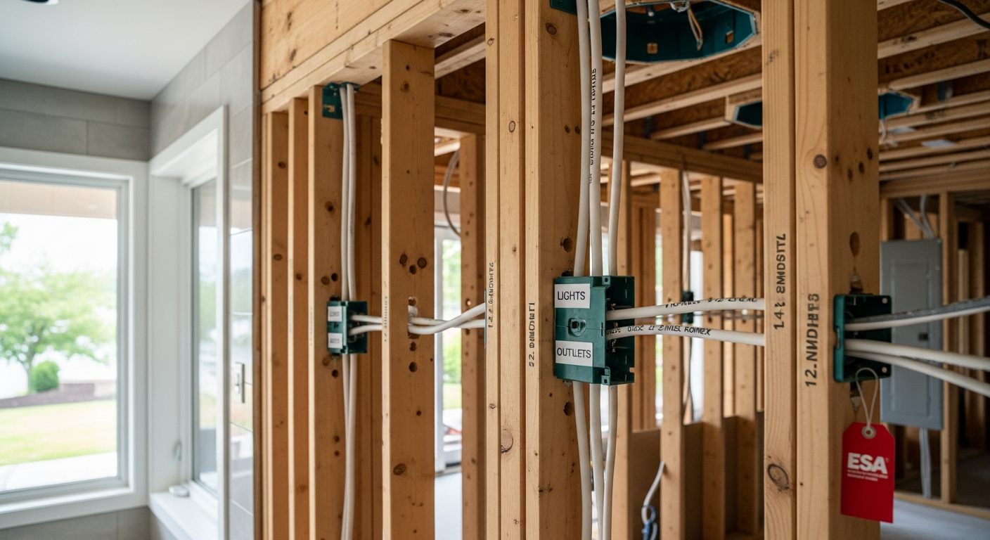 Professional electrical wiring & rewiring project completed by RenoHouse in Georgina — quality workmanship guaranteed