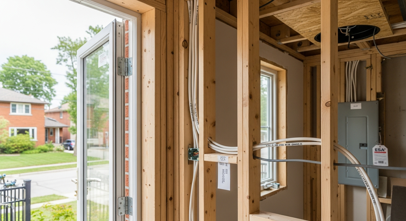 North York electrical wiring & rewiring portfolio sample — finished by licensed RenoHouse crew