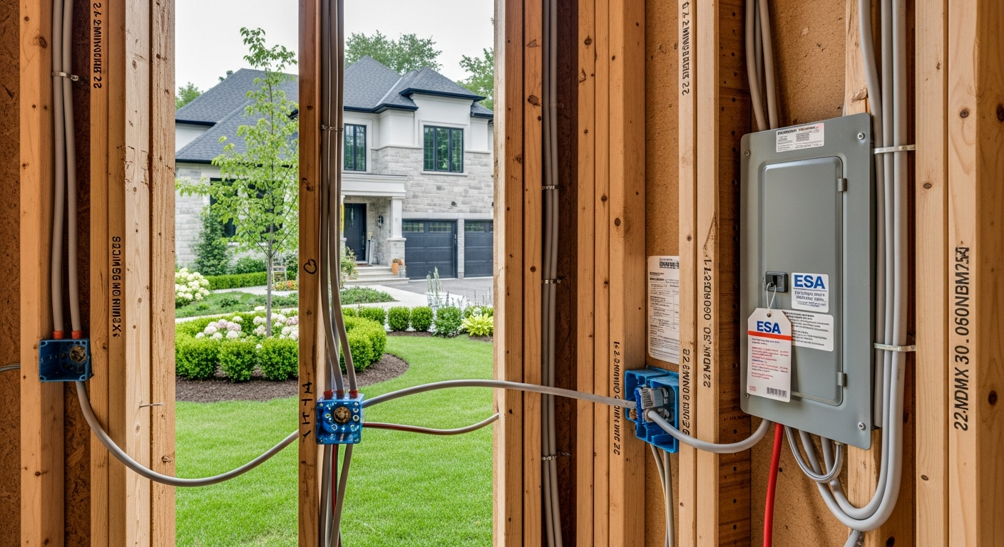 Vaughan electrical wiring & rewiring portfolio sample — finished by licensed RenoHouse crew