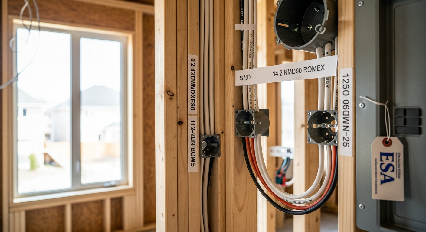 Electrical Wiring & Rewiring portfolio close-up from a Whitby renovation by RenoHouse