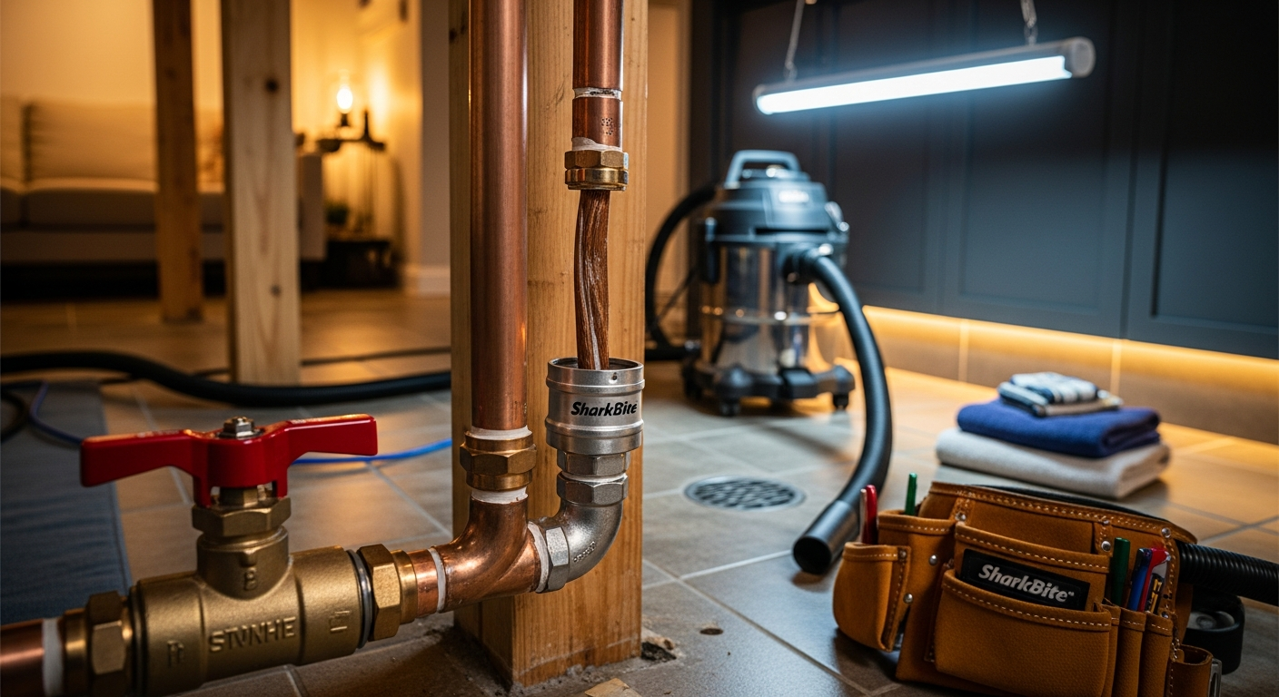 Final result of a emergency plumbing project at a Georgina residence