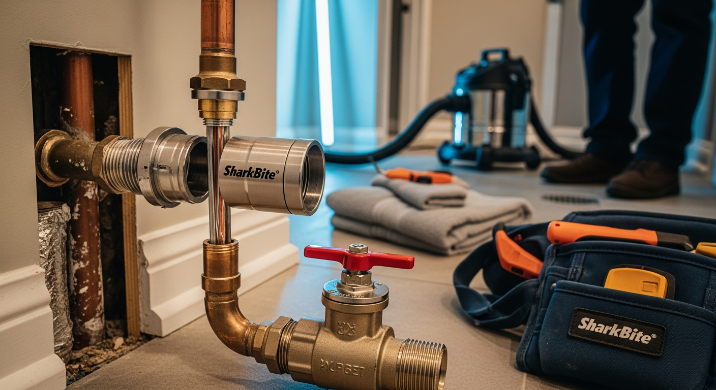 Completed emergency plumbing work showcasing finishing details in Markham