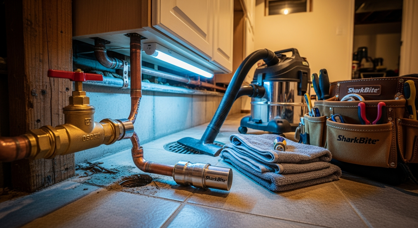 Final result of a emergency plumbing project at a Pickering residence