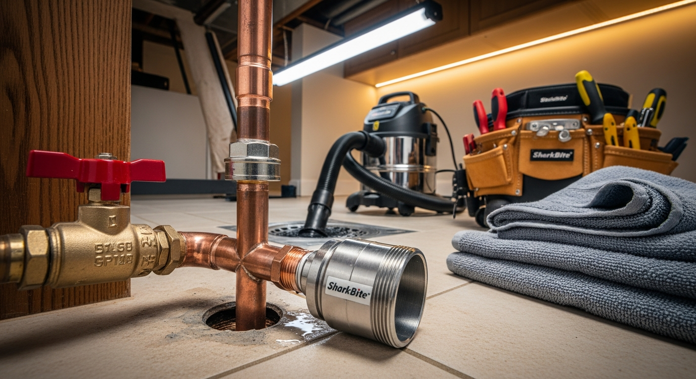 Completed emergency plumbing work showcasing finishing details in Scarborough