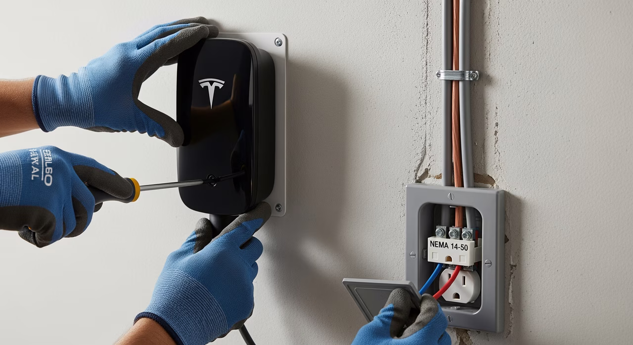 Ev Charger Installation in Toronto — RenoHouse 309A Master Electrician (ECRA/ESA) on a GTA job site — installation detail