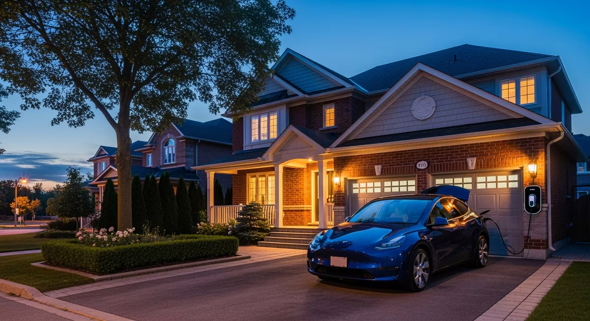 Ev Charger Installation in Toronto — RenoHouse 309A Master Electrician (ECRA/ESA) on a GTA job site — finished work
