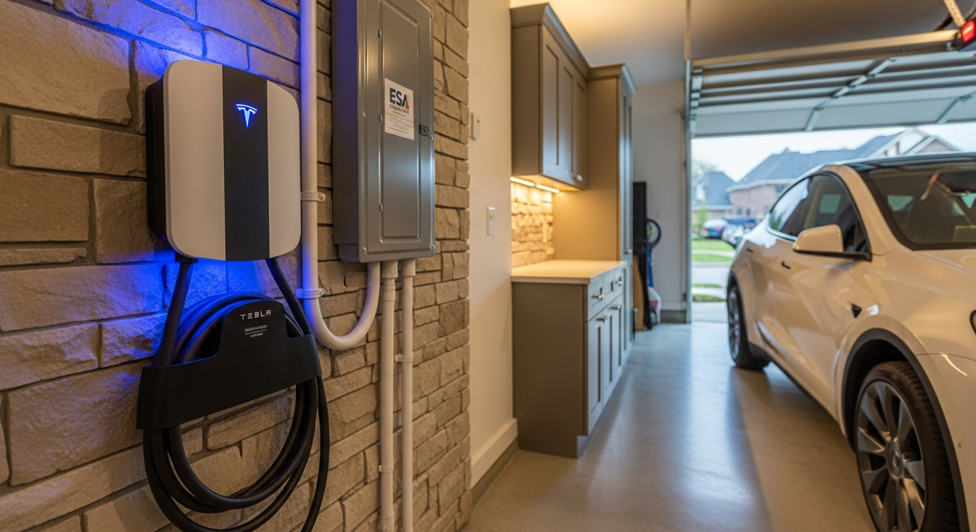 Professional ev charger installation project completed by RenoHouse in Aurora — quality workmanship guaranteed