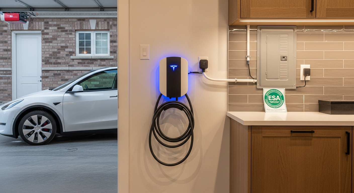 Professional ev charger installation project completed by RenoHouse in East Gwillimbury — quality workmanship guaranteed