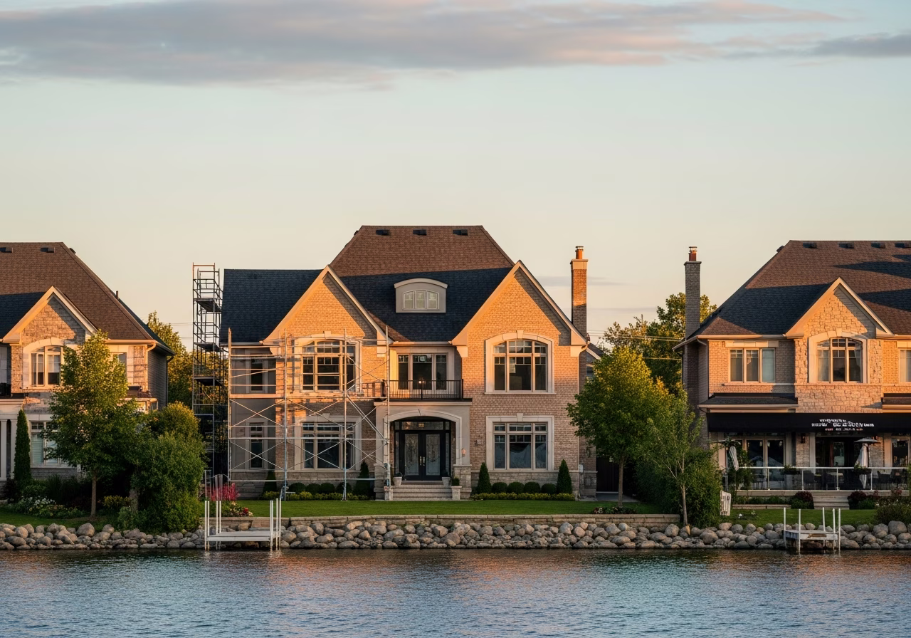 Local home context for exterior renovation in Oakville