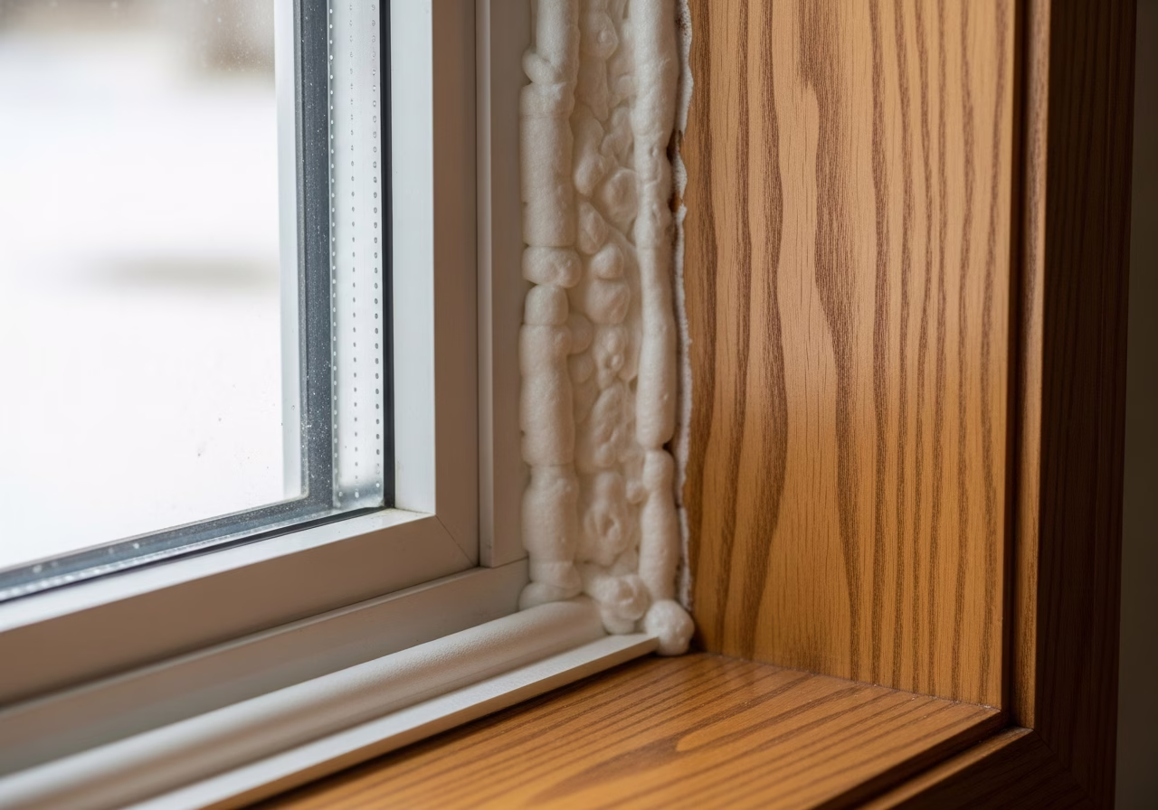 Close-up detail of professionally completed Home Winterization Services