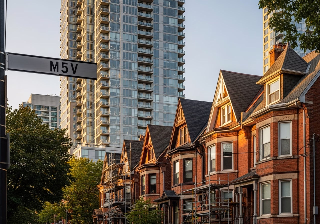 Local home context for exterior renovation in Toronto