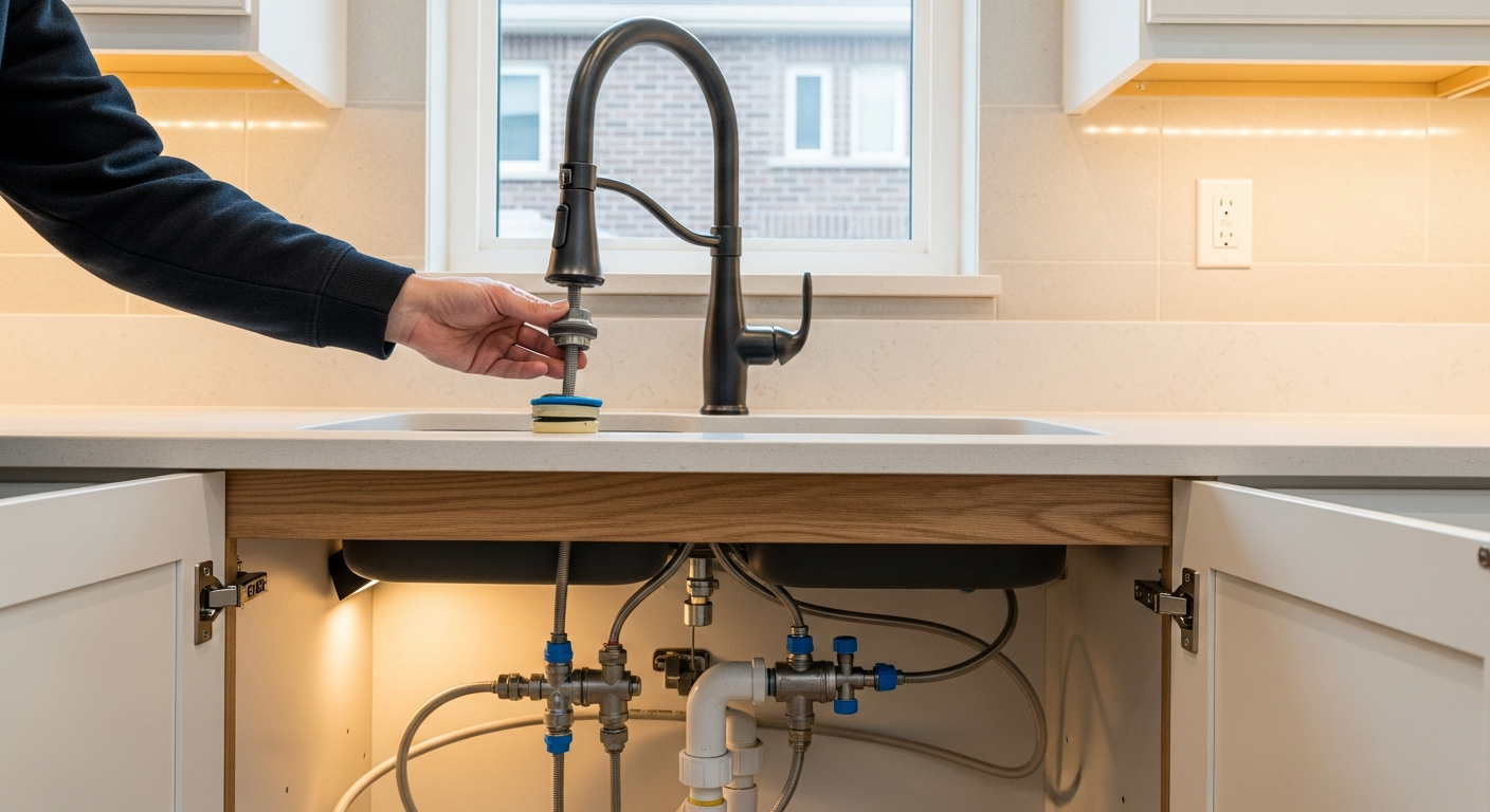 Recent East Gwillimbury-area faucet installation & repair project — professional finish detail