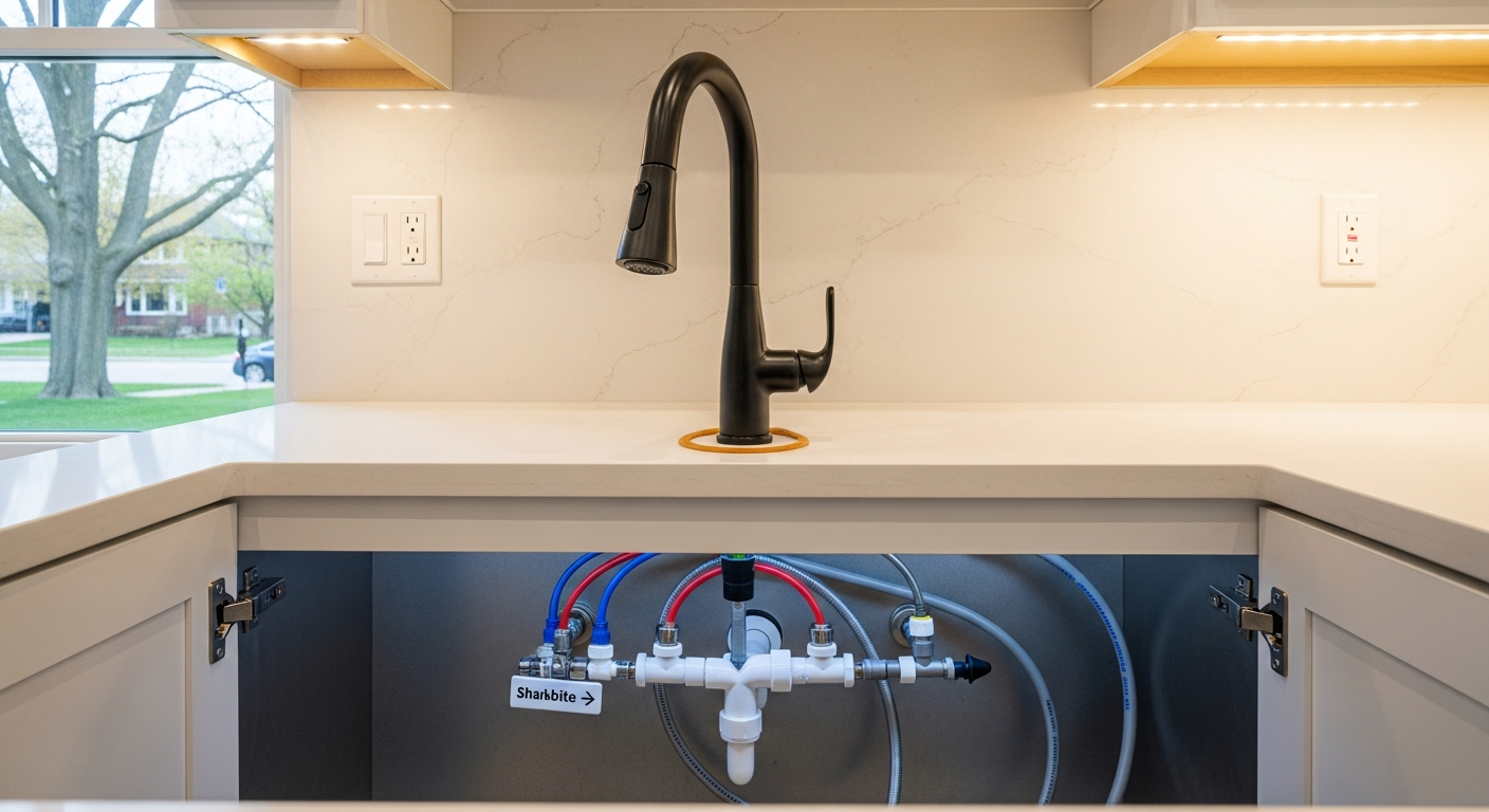 Faucet Installation & Repair portfolio close-up from a Etobicoke renovation by RenoHouse