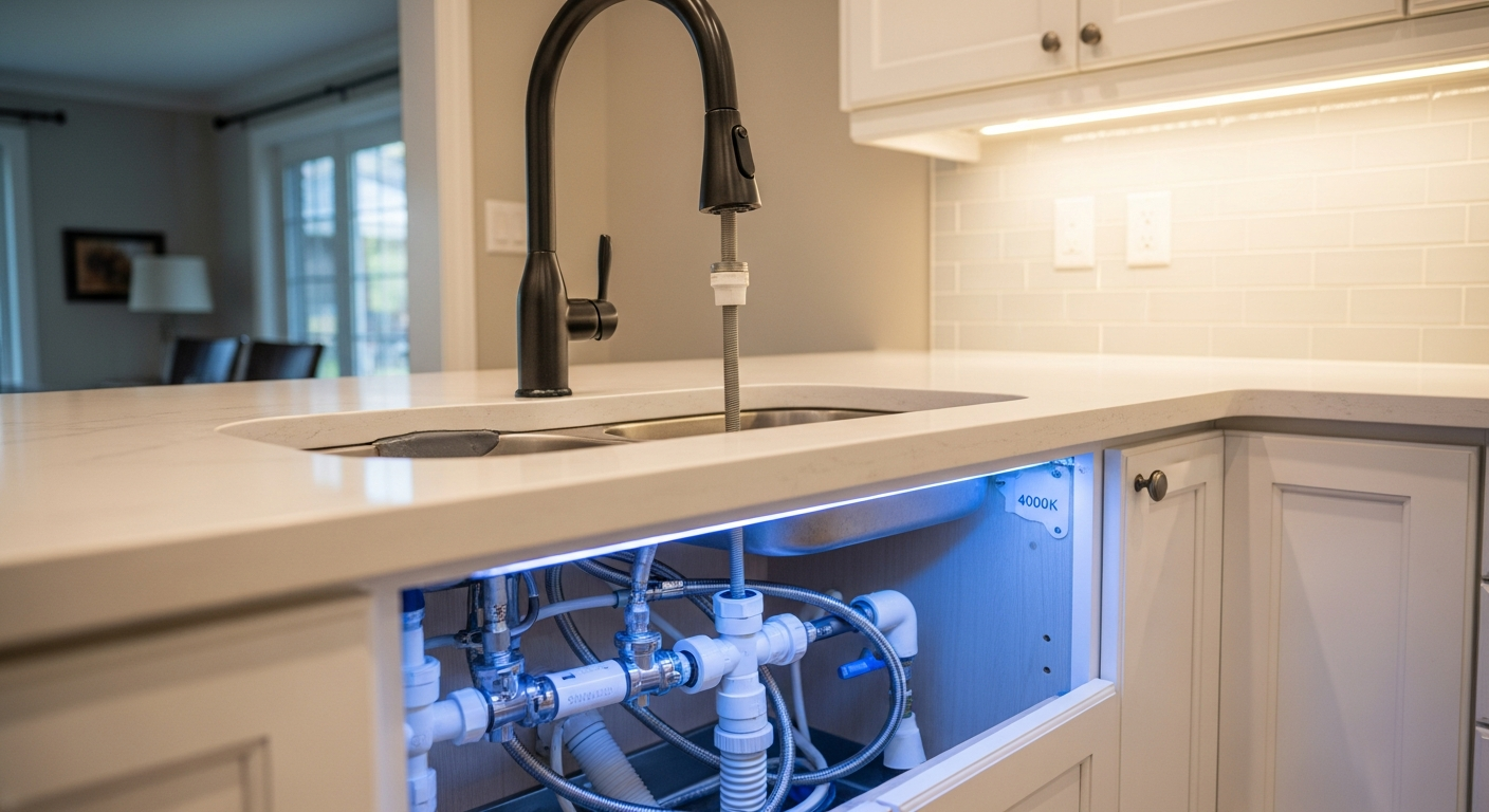 Newmarket faucet installation & repair portfolio sample — finished by licensed RenoHouse crew
