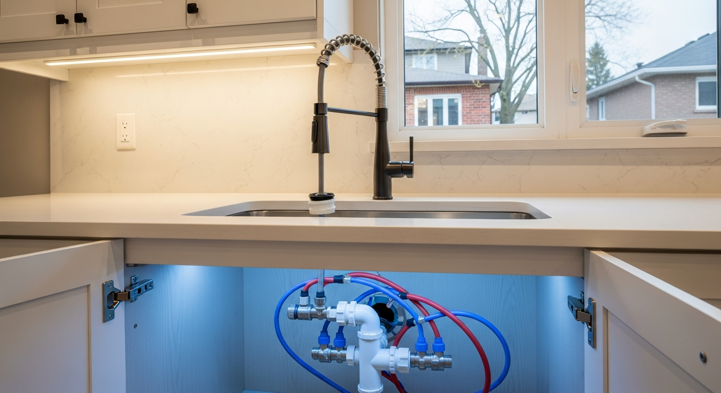 Pickering faucet installation & repair portfolio sample — finished by licensed RenoHouse crew