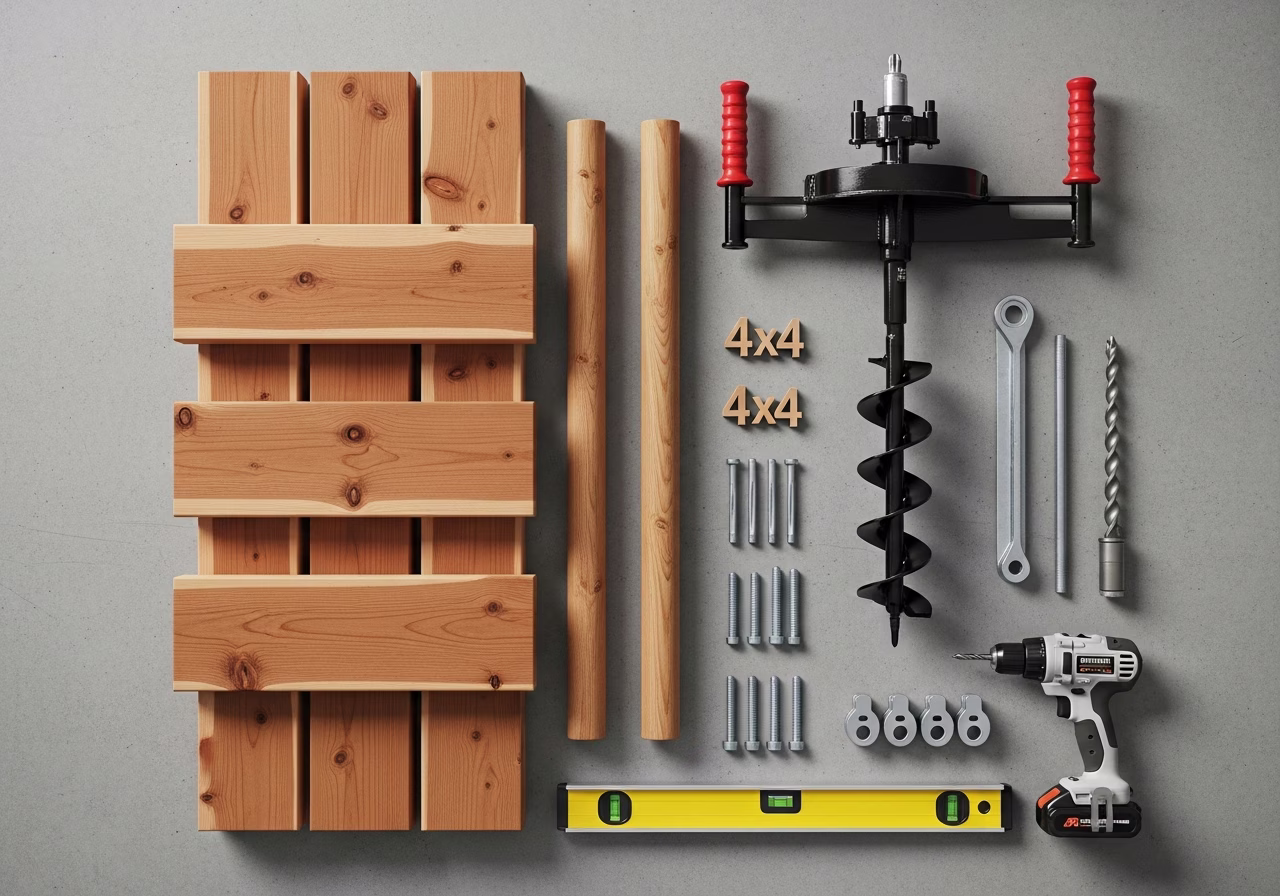 Side-by-side product and material comparison for fence installation — typical brands and finishes used in Toronto exterior wo