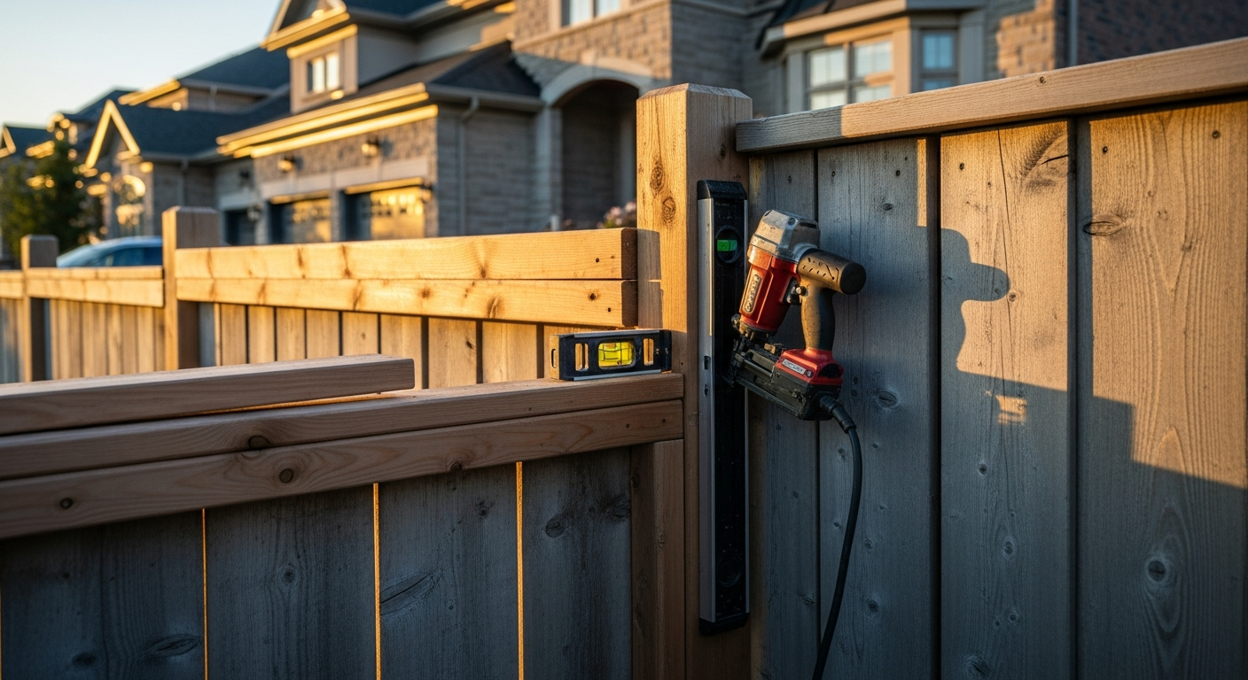 Editorial detail of a Aurora fence repair & installation install — visible quality finish