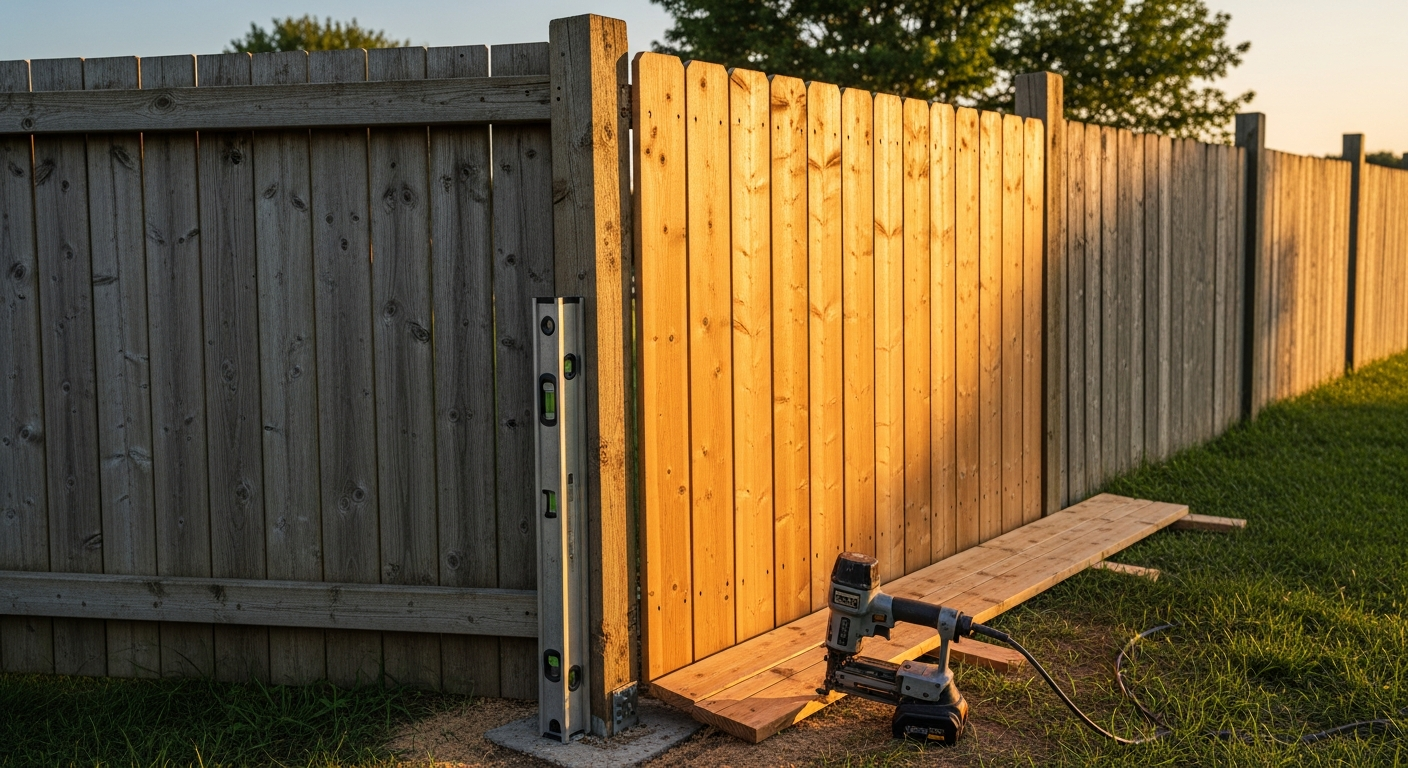 Recent Brock-area fence repair & installation project — professional finish detail