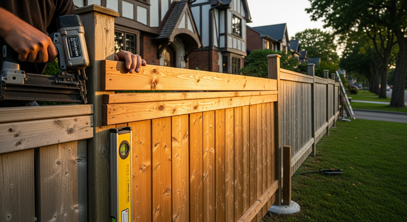 Fence Repair & Installation project in Etobicoke — RenoHouse quality standard completed work
