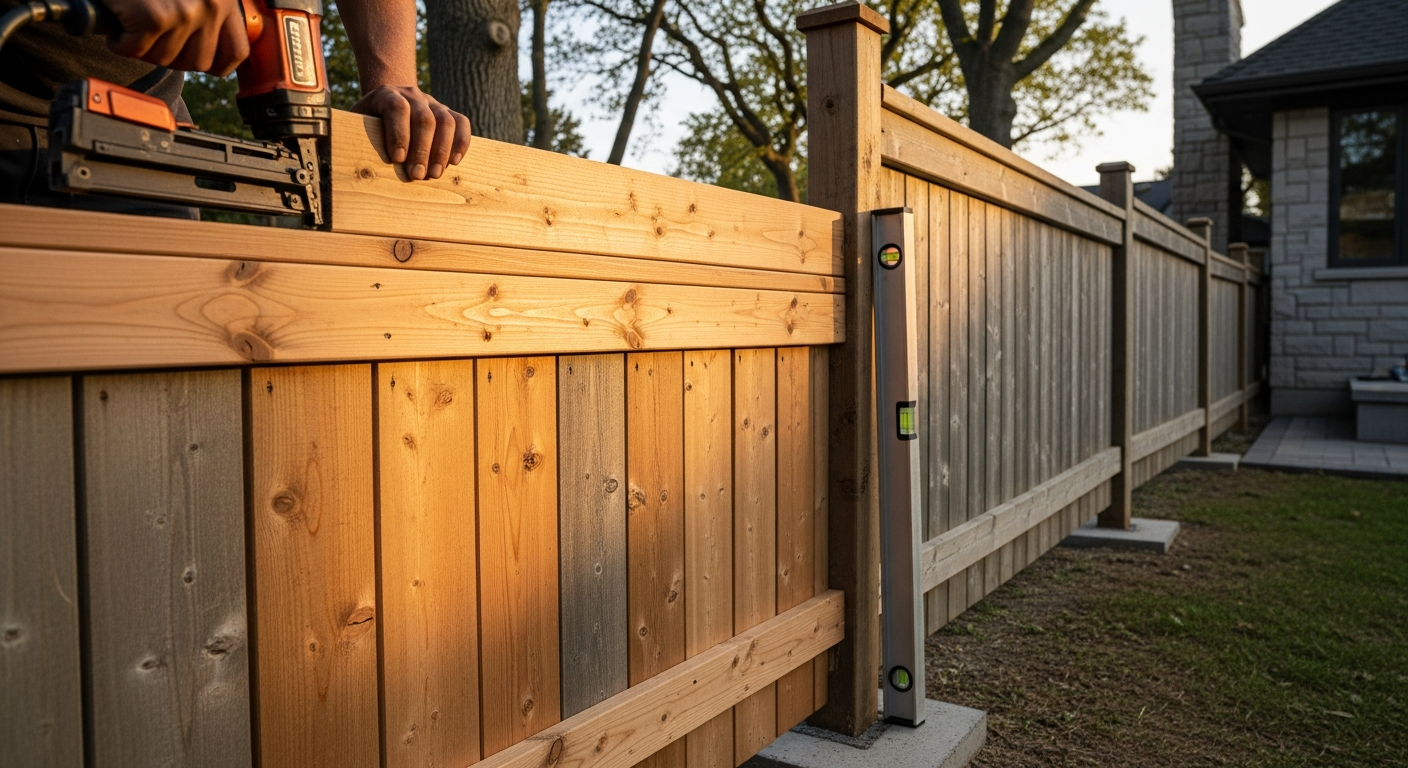 Oakville fence repair & installation portfolio sample — finished by licensed RenoHouse crew