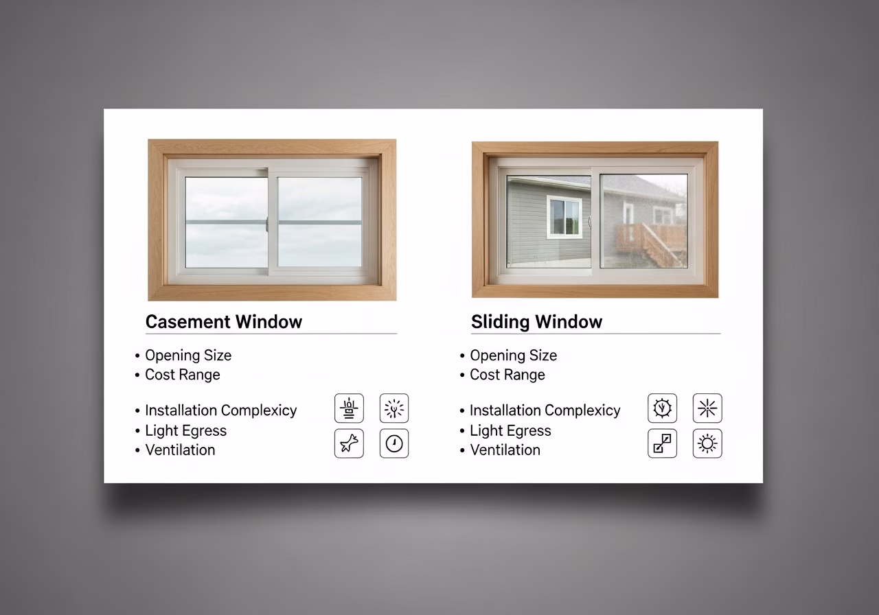 Second Egress for Basement Apartment brand and material comparison