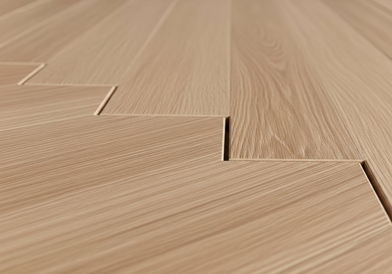 Finished detail close-up for flooring installation in Mississauga
