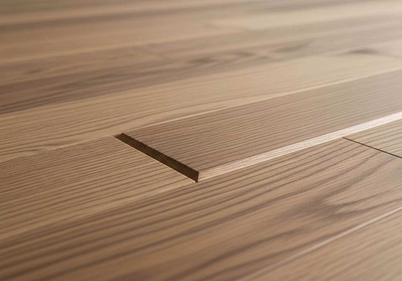 Finished detail close-up for flooring installation in Oakville