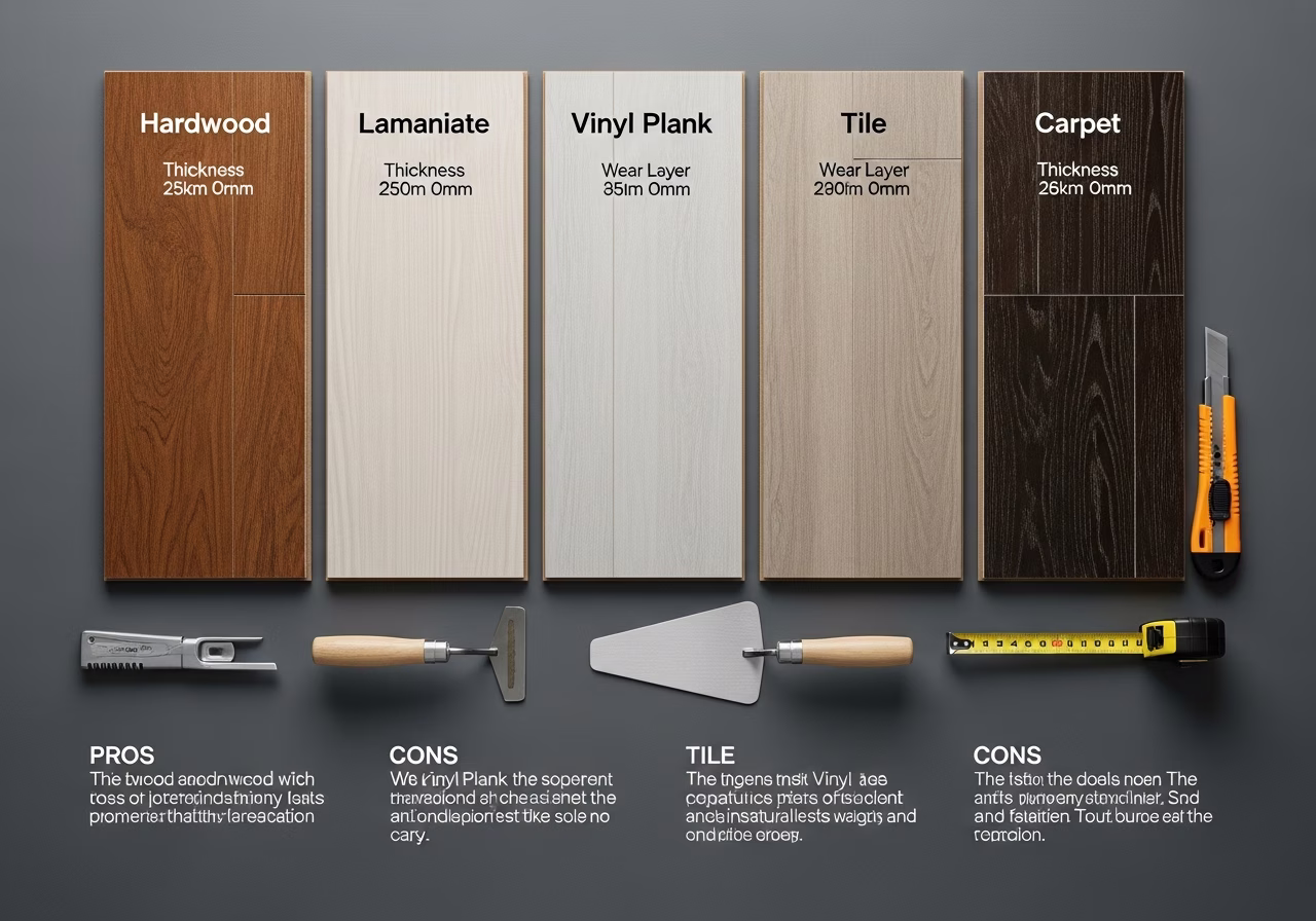 Brand and material comparison for flooring installation in Toronto