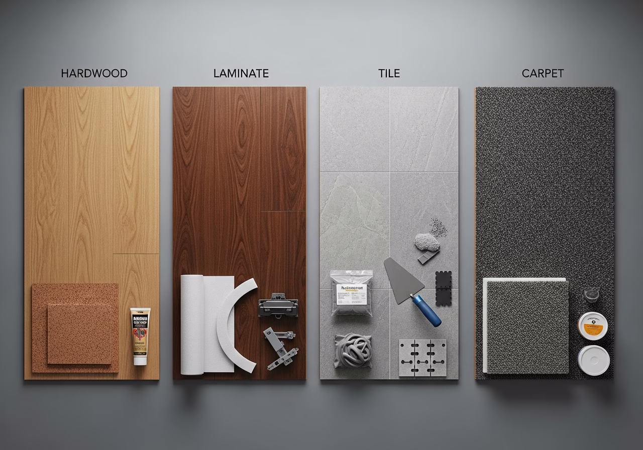 Brand and material comparison for flooring installation in Vaughan
