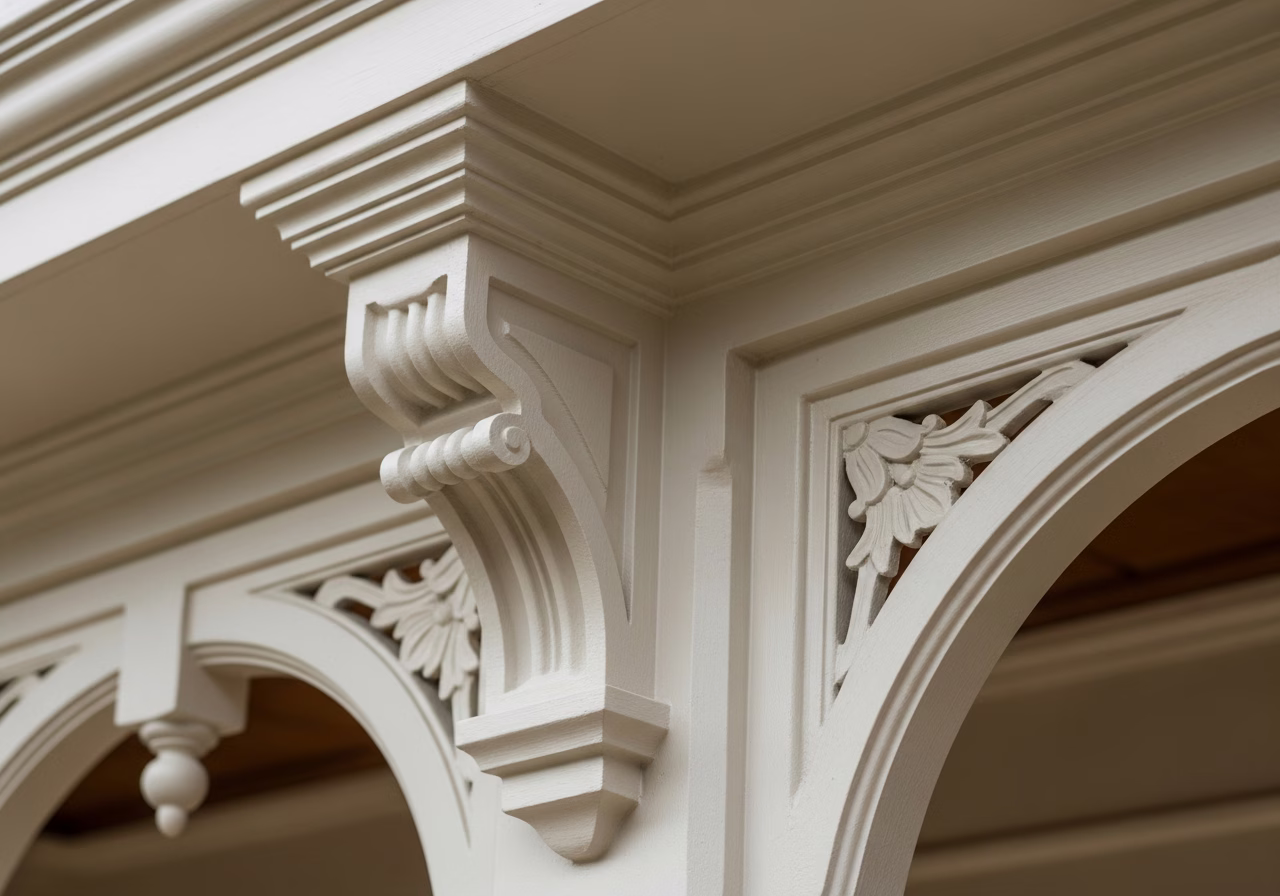 Close-up detail of professionally completed Annex Victorian & Queen Anne Renovation