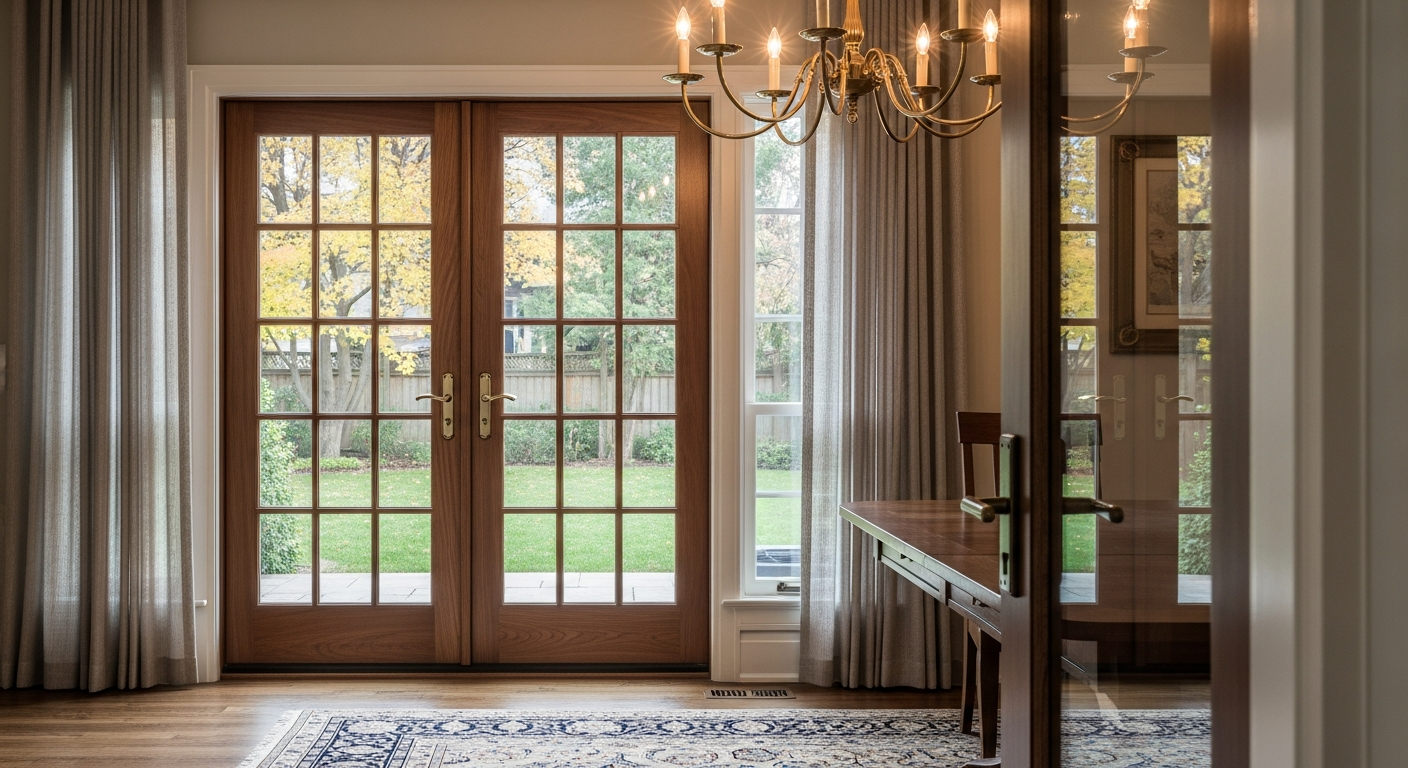 Brampton french door installation portfolio sample — finished by licensed RenoHouse crew