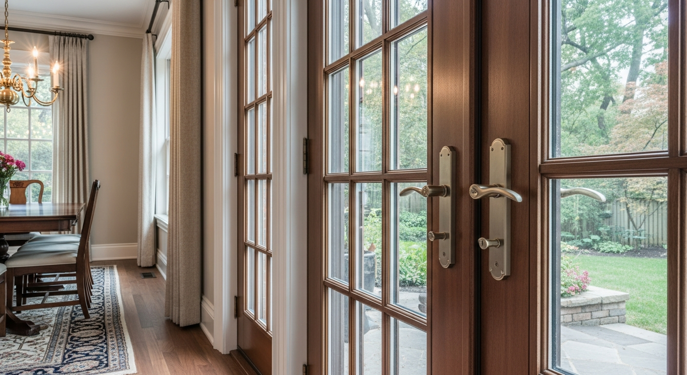 Brock french door installation portfolio sample — finished by licensed RenoHouse crew