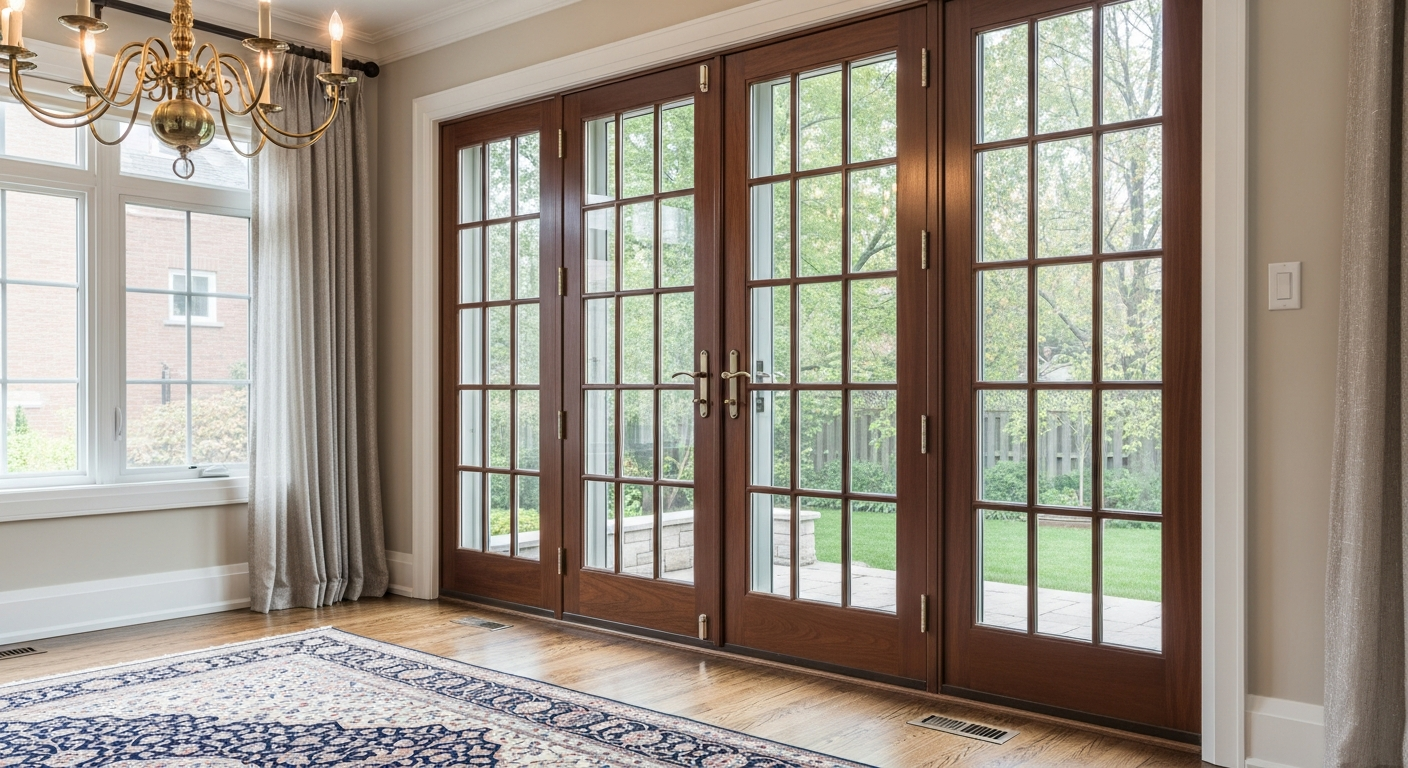 Clarington french door installation portfolio sample — finished by licensed RenoHouse crew