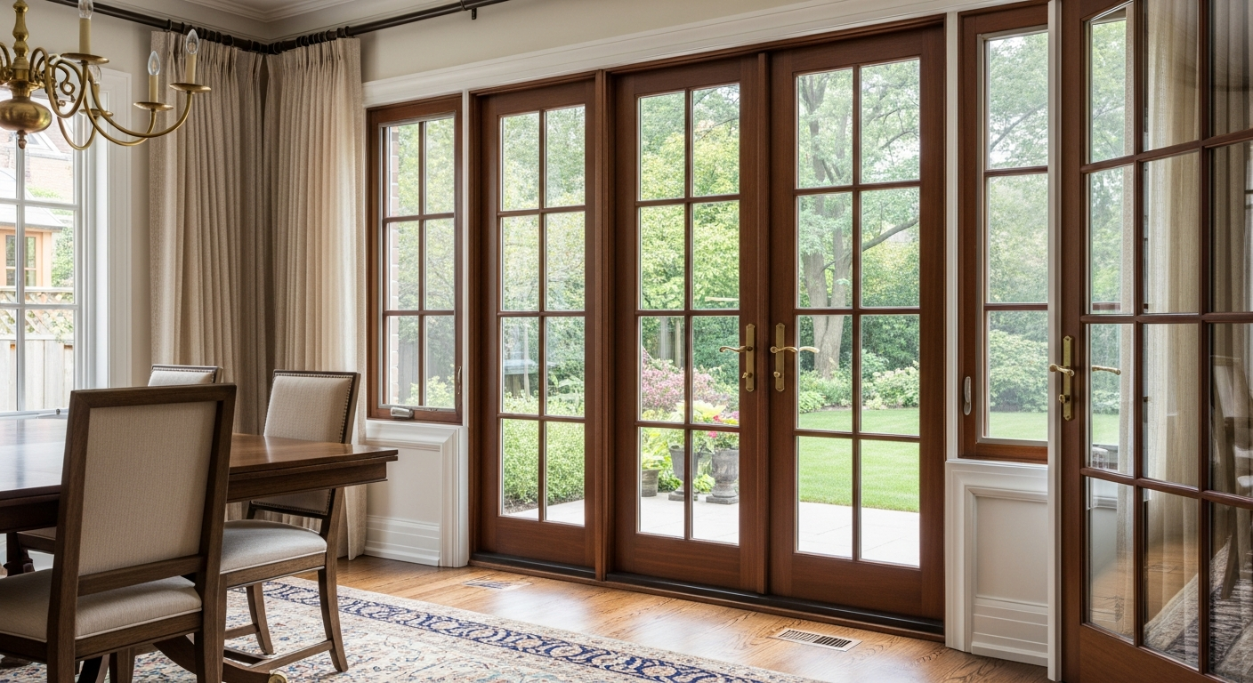 Recent Oakville-area french door installation project — professional finish detail