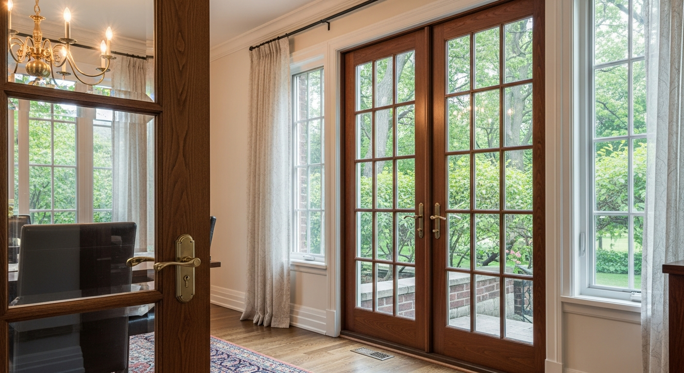 Oshawa french door installation portfolio sample — finished by licensed RenoHouse crew