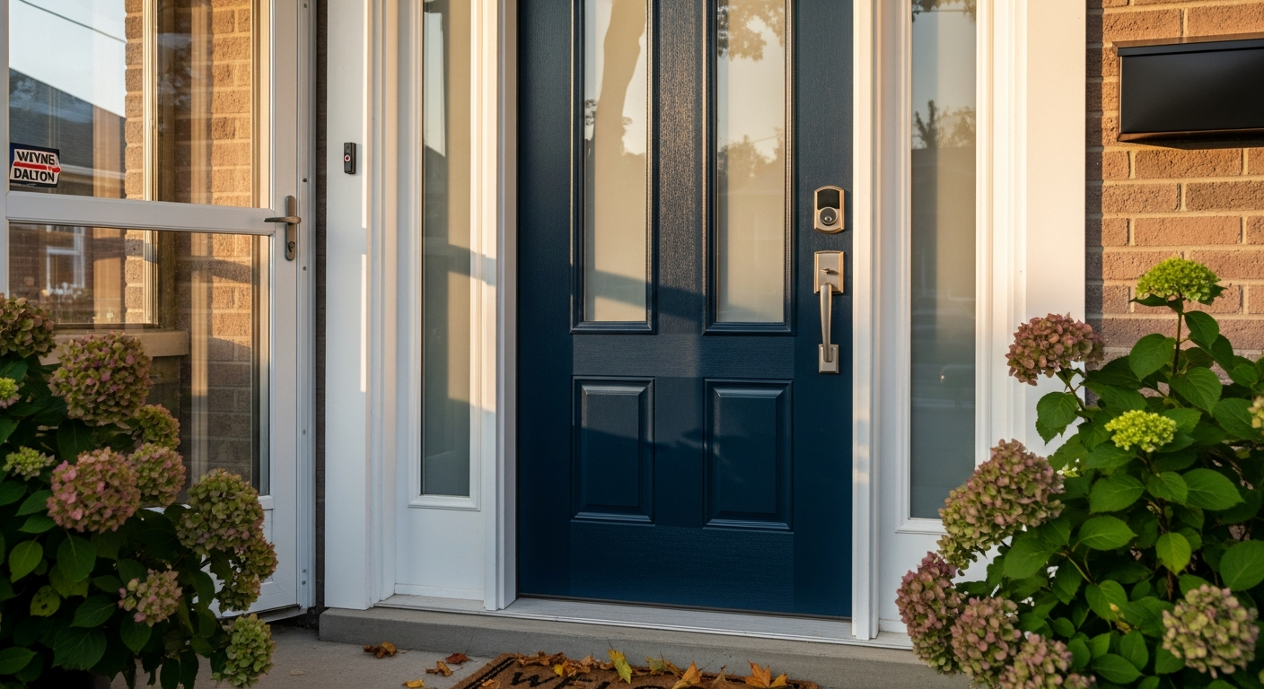 Front Door Replacement portfolio close-up from a Georgetown renovation by RenoHouse