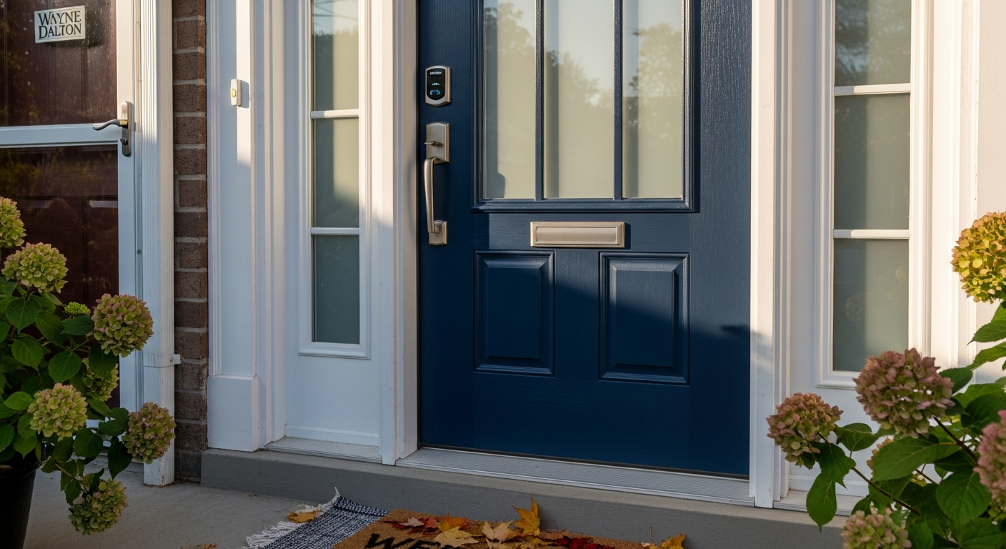 Front Door Replacement portfolio close-up from a Oakville renovation by RenoHouse