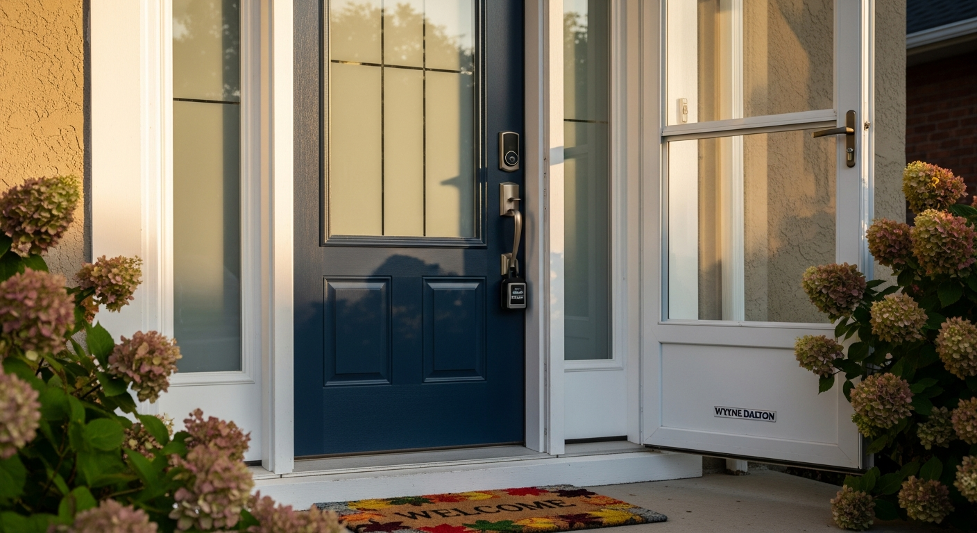 On-site front door replacement install detail at a Toronto property