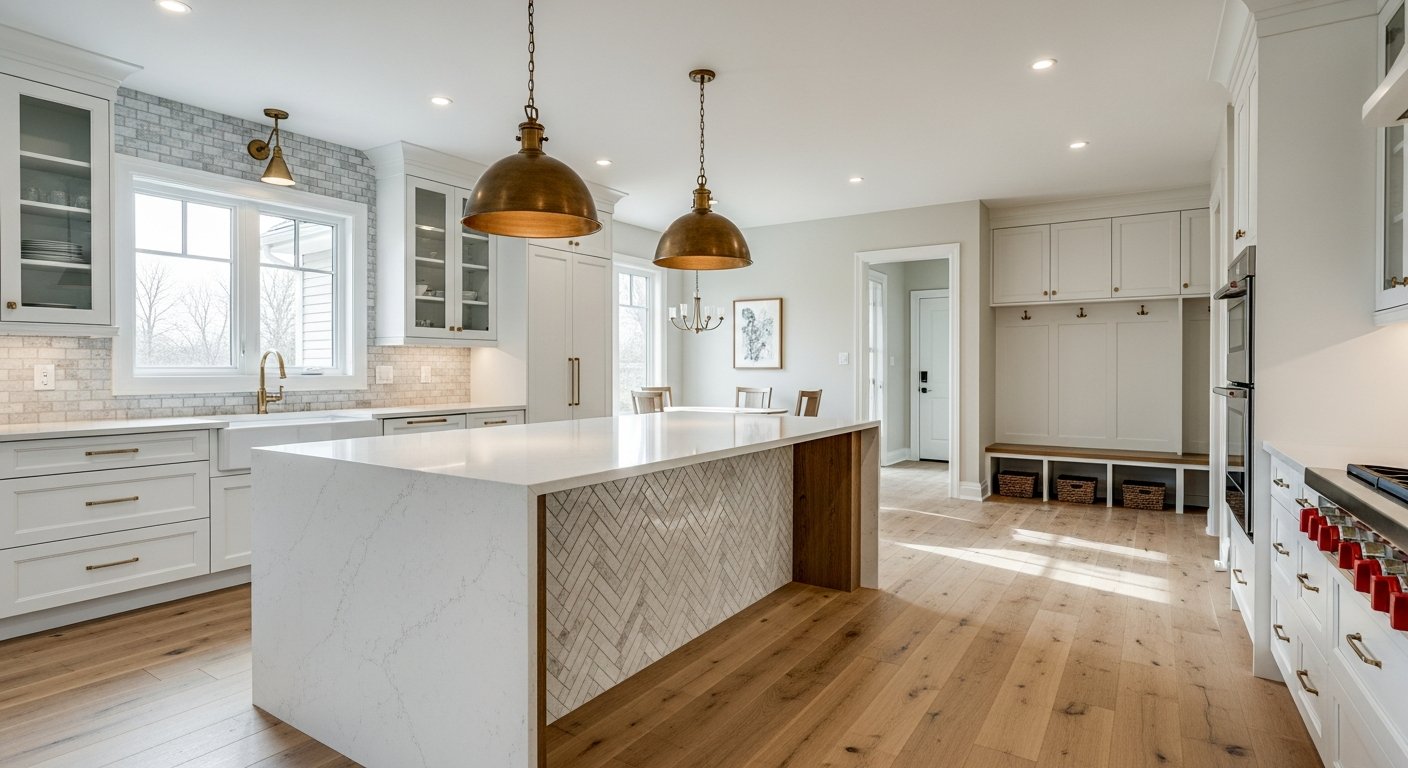 Final result of a full home renovation project at a Caledon residence
