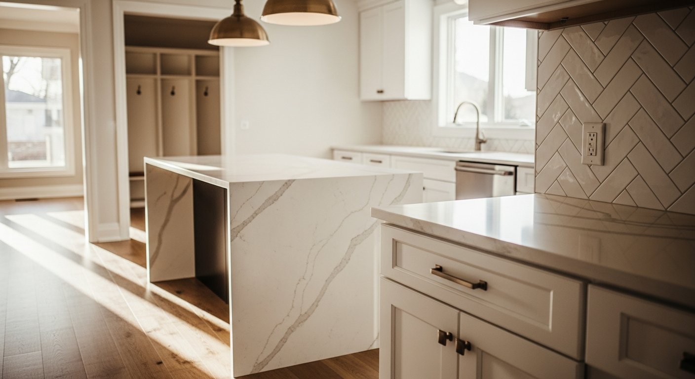 Editorial detail of a Oshawa full home renovation install โ visible quality finish
