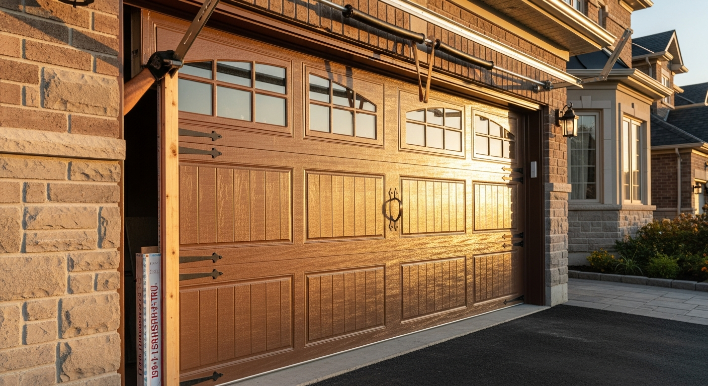 Professional garage door installation project completed by RenoHouse in Aurora — quality workmanship guaranteed