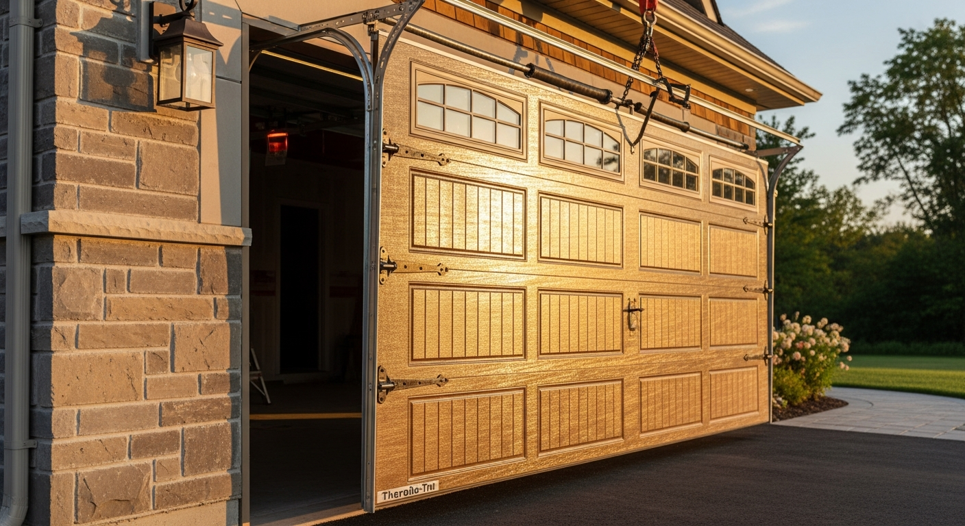 Final result of a garage door installation project at a Caledon residence
