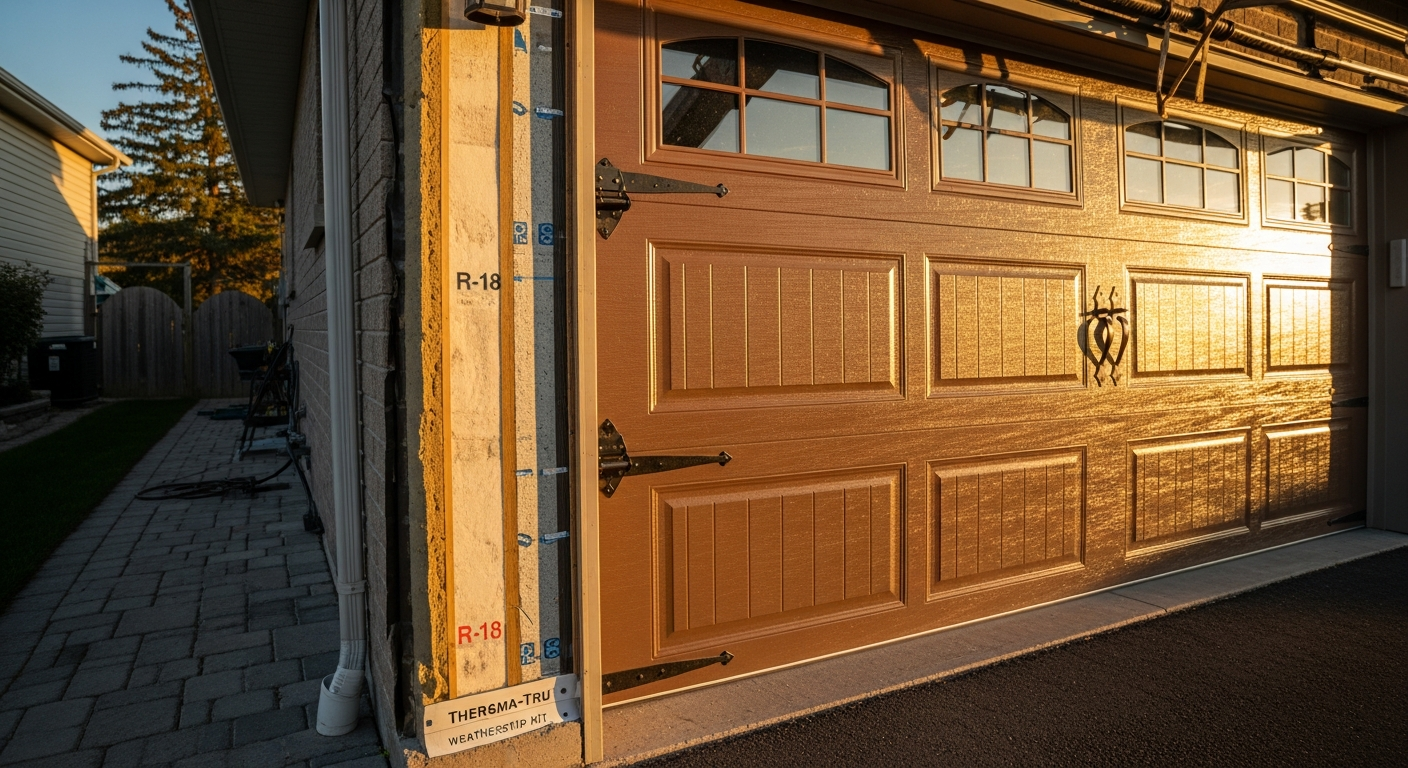 Recently completed garage door installation renovation in a Georgina home