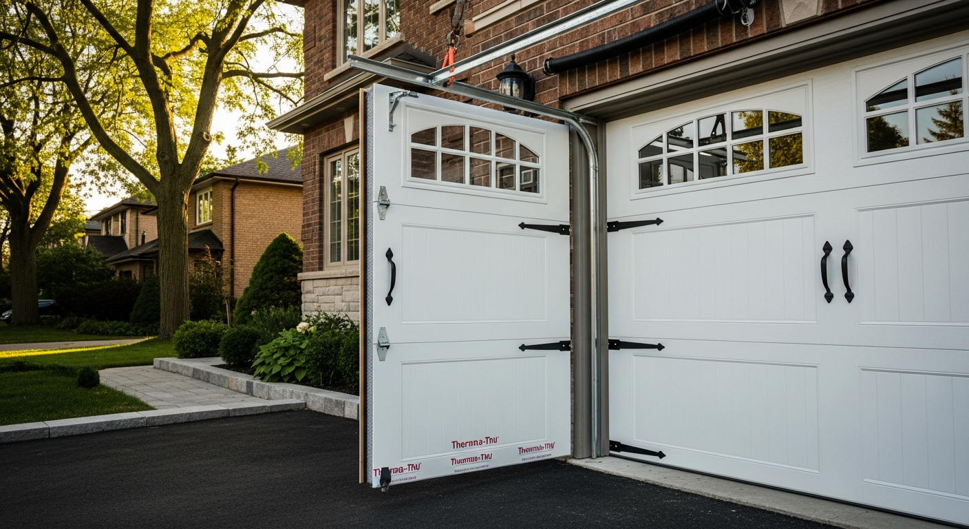 Recent North York-area garage door installation project — professional finish detail
